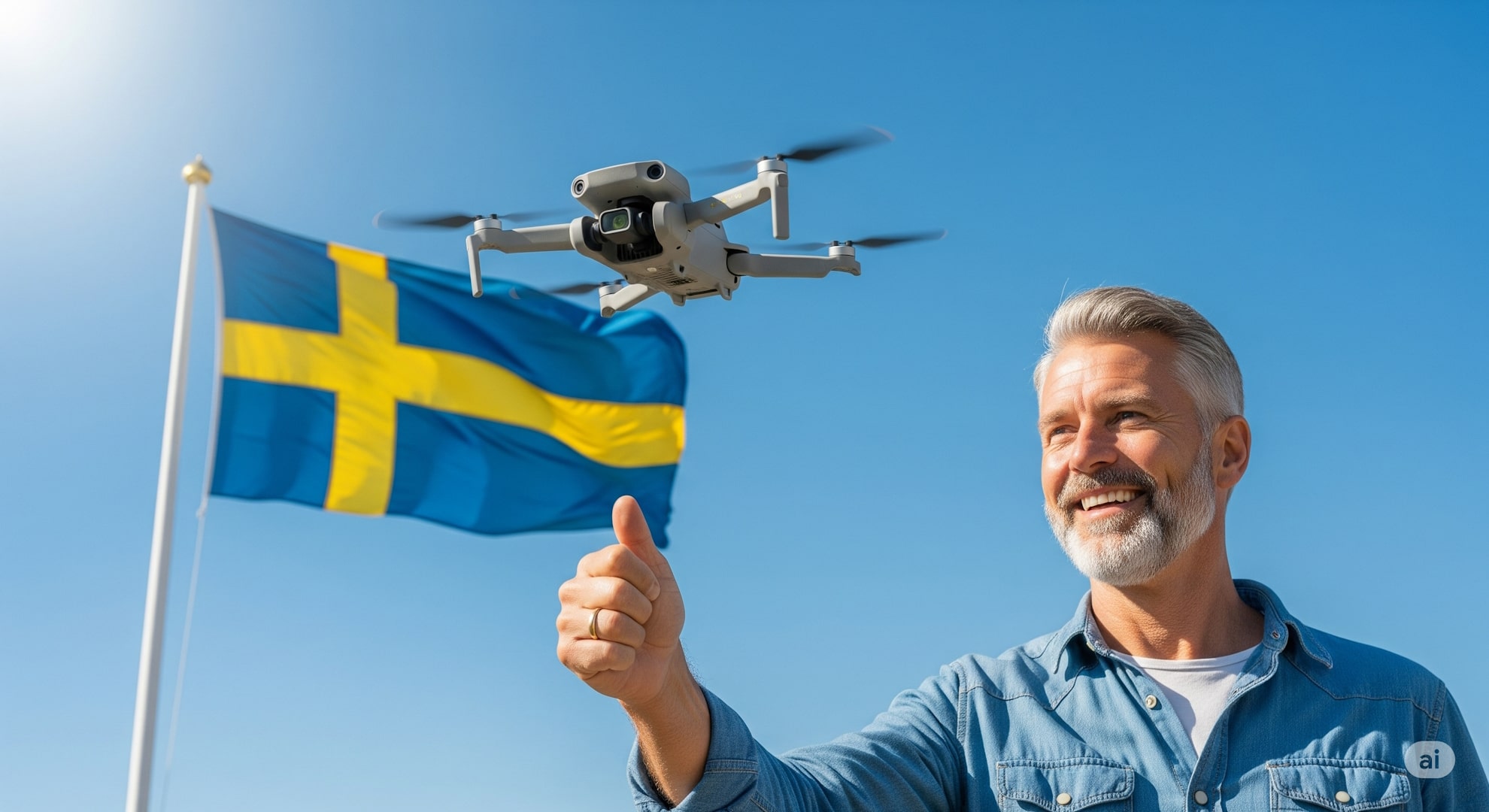 Mini drone med kamera